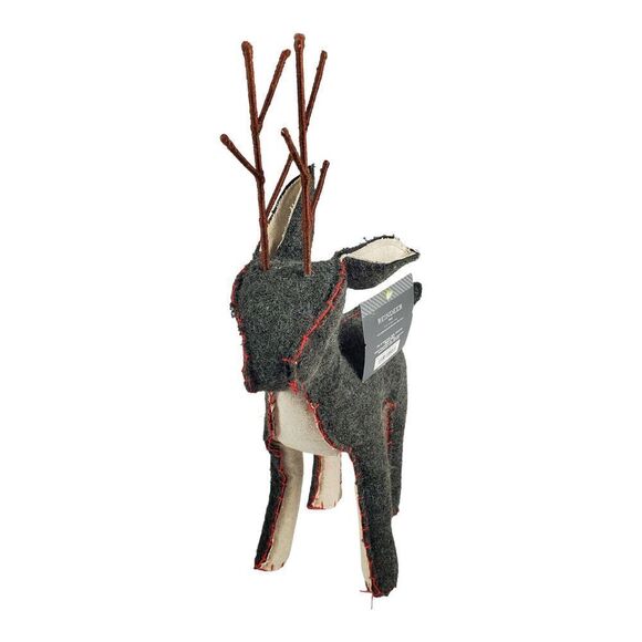 New Target Threshold Reindeer Gray Felt Rustic Farmhouse Decorative Winter 19" - Picture 1 of 10